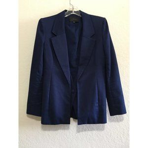 NONOO New York Vintage Cotton Blazer Single Button Blue Size 4
